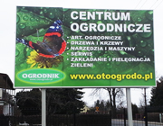 Tablica reklamowa - Centrum Ogrodnicze